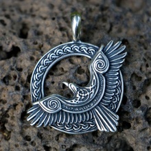 Drakkaria HUGINN A MUNINN vikinský amulet P39878