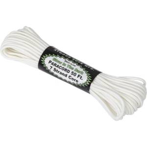 ATWOOD® 550 Paracord Glow In The Dark Rope (50ft) - Бял (GLOW-PC100) (CD-PG5-NL-20)
