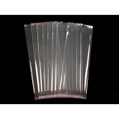 Prima-obchod PP sáček s lepicí klopou 13x33 cm transparent 100 ks