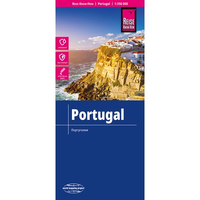 mapa Portugal (Portugalsko) 1:350 t. voděodolná