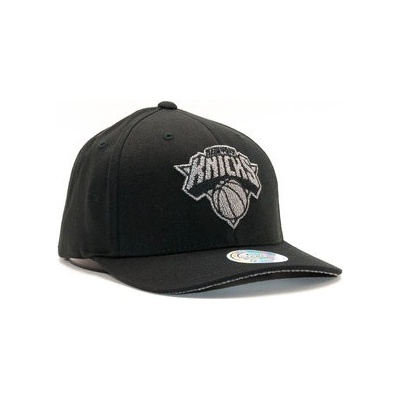 Mitchell & Ness Melange Logo New York Knicks Black Snapback černá šedá šedá