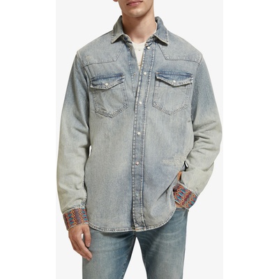 Scotch & Soda Светлосиня мъжка риза от деним Scotch & Soda Scotch & Soda | Sin | МЪЖЕ | M