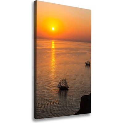Vertikálny foto obraz na plátne Západ slnka mora 50x100 cm