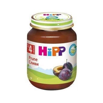 HiPP Пюре HiPP, Био сливи, 125 гр, За бебета над 4 месеца, 9062300112624