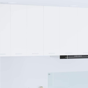 vidaXL Висящ шкаф Riga 2 pcs Бяло 30 x 31 x 80 см Инженерно дърво (884243)