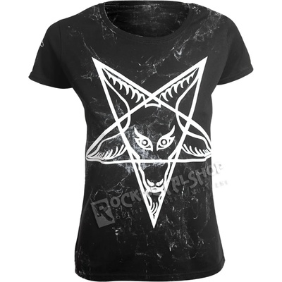 AMENOMEN тениска хардкор дамски - pentagram - amenomen - omen032da