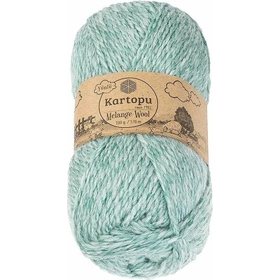 BELLATEX Melange Wool 100 g – 9000 melír zelený