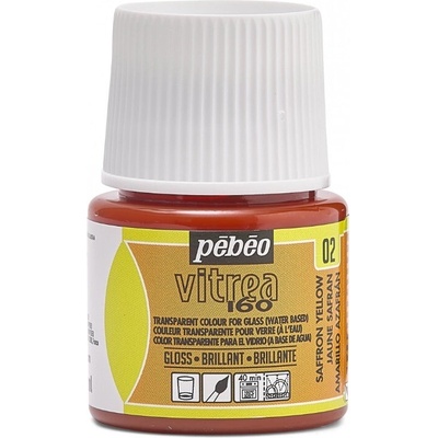 Pébéo Napaľovacia farba na sklo Vitrea 160 45 ml 02 Saffron Yellow