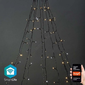 Nedis WIFILXT02W200 - LED Коледна завеса 200xLED/8 функции 10x2м IP65 Wi-Fi Tuya (NE0510)