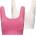 Slazenger Square Neck Bra Womens - Raspberry/Sugar