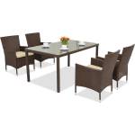 Garden Point Техноратанови градински мебели Milan/Grenada 4 Garden Point кафяво (GAP394-4)