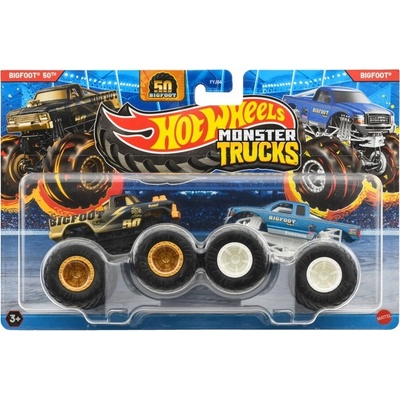 Mattel Hot Wheels MONSTER TRUCK 2 AUTA 1:64 Bigfoot 50 & Bigfoot