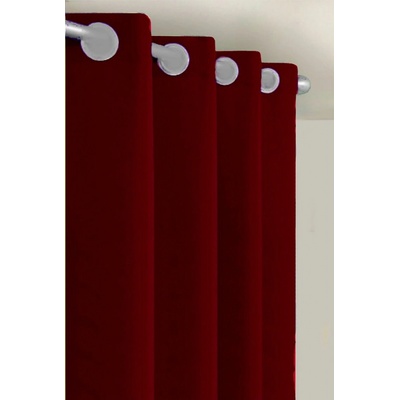 Výpredaj Dekoračné látky, Blackout UNI tmavo bordová, 150 cm 150 x 210 cm