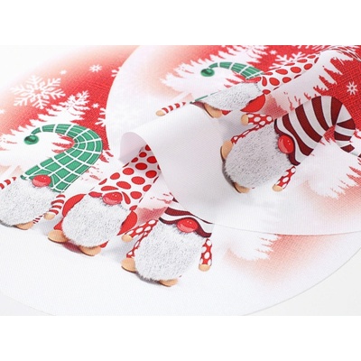 Dreamy Linens Vianočné prestieranie teflónové Slávnostní škriatkovia 30cm