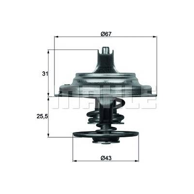 TX2383D MAHLE Termostat, chladivo