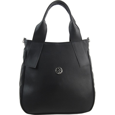 Grosso Čierna elegantná dámska kabelka cez rameno