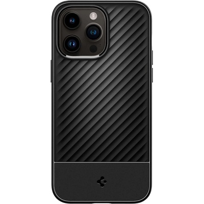 Spigen Core Armor - силиконов (TPU) калъф с висока степен на защита за iPhone 15 Pro Max (черен)