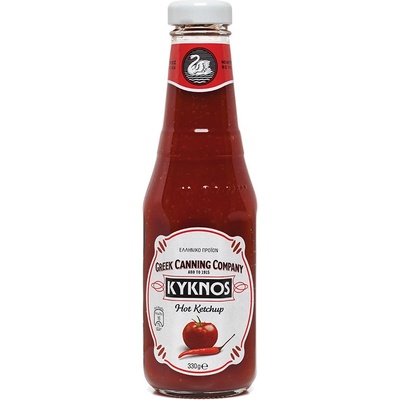 KYKNOS Kečup ostrý sklo 330 g
