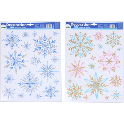 wiky Dekorace okenní 41x29 cm Vločky – Zboží Mobilmania