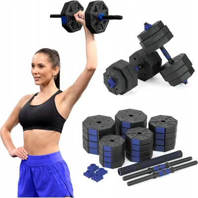 Gymtek Bitumenové činky nastavitelné 2 x 20 kg