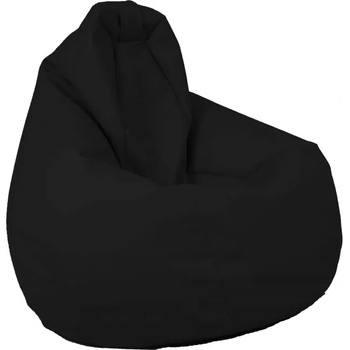 Image 1 of Pufrelax Пуф круша, 220л. , Nirvana Hobbit - Teteron Black, За открито, Перящ се калъф, Пълнеж от Полистиролни перли