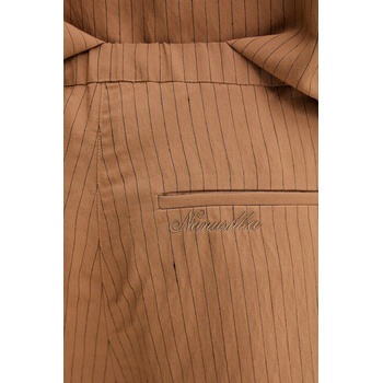 Nanushka Панталон Nanushka DEMIS мъжки в кафяво със стандартна кройка NM25SSPA11675 (NM25SSPA11675)