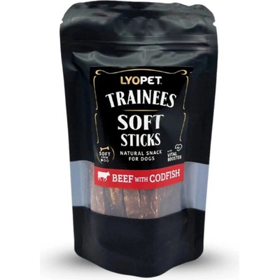 LYOPET Trainees Snack Soft Sticks Beef with Codfish 100 g