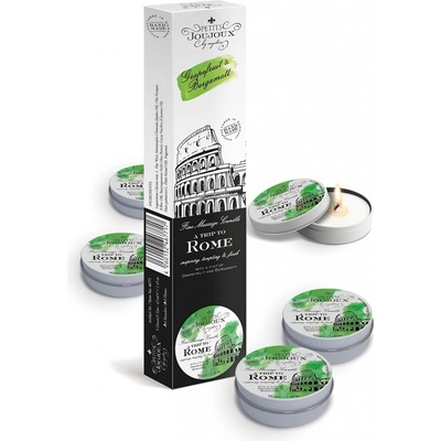 Petits Joujoux Rome masážní svíčka grapefruit-bergamot 5 x 43 ml