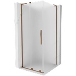 Mexen Velar L плъзгаща се душ кабина 120 x 120 cm, матирана, розово злато - 871-120-120-33-60 (871-120-120-33-60)