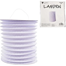 Papierový lampión valec biely 15 cm