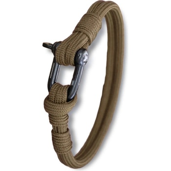 WARAGOD Гривна от паракорд с метална закопчалка Faila, койот (WAR0073018)