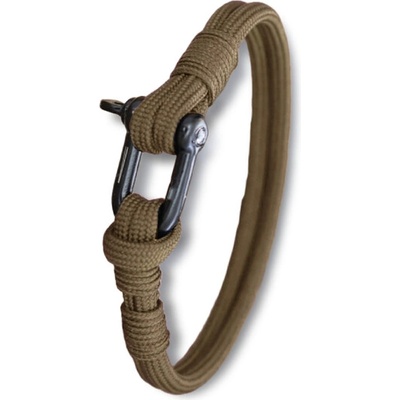 WARAGOD Гривна от паракорд с метална закопчалка Faila, койот (WAR0073018)