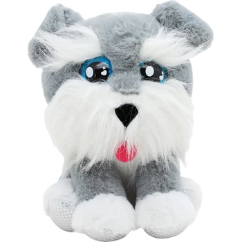 CuteKins Интерактивна плюшена играчка CuteKins Woof Runts - Шнауцер, 13 cm (35055)