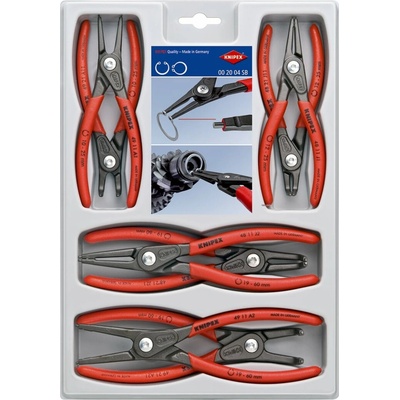 KNIPEX Kliešte na poistné krúžky, precízne - sada 002004SB
