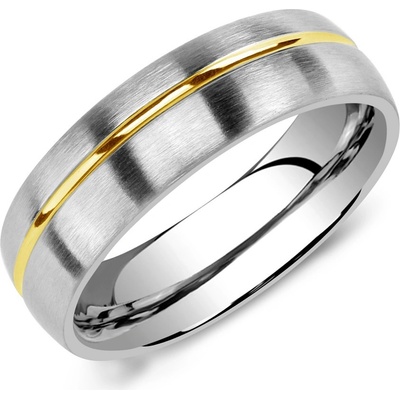 SILVEGO Snubní ocelový prsten pro muže PARIS RRC2048-M