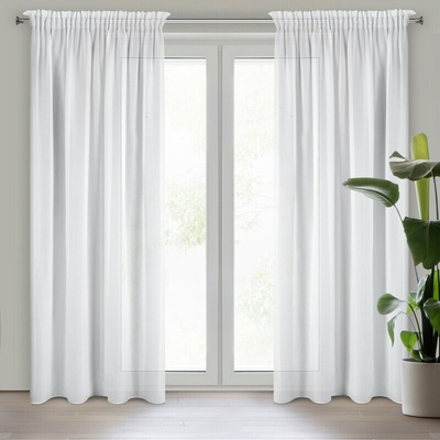 Takoy Záclona DALIA z hladkej matnej šifónovej tkaniny 140 x 270 cm-HF-463730 | 140 x 270 cm