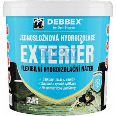 Debbex Jednosložková hydroizolace EXTERIÉR - 13 kg modrá, kbelík
