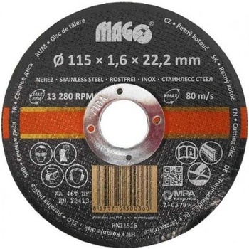 Magg Řezný kotouč 115 x 1,6 x 22,2 mm RN11516