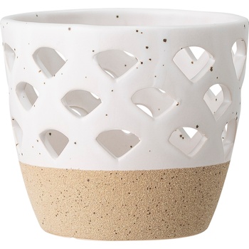 Bloomingville Свещник Bloomingville каменна керамика 8 см бял (82047871)