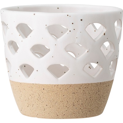 Bloomingville Свещник Bloomingville каменна керамика 8 см бял (82047871)