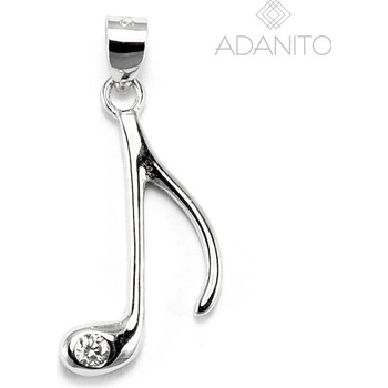 Beneto AGH294 Strieborný prívesok nota