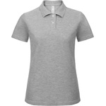 B&C Collection B&c id. 001 / Дамска пике поло тениска - сив цвят xs (01id1061000)