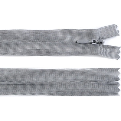 Prima-obchod Spirálový zip skrytý No 3 délka 60 cm dederon, barva 319 šedá ocelová