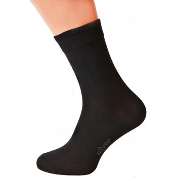 Kuks ponožky se stříbrem BAMBOO Černá