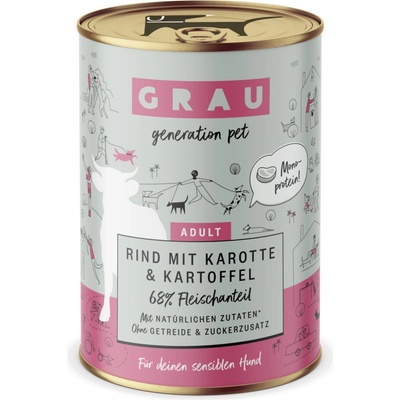 Grau Adult Hovädzie s mrkvou a zemiakmi 400 g