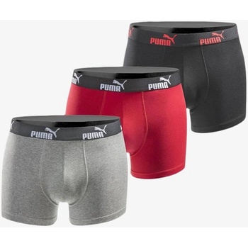 PUMA 3-Packs Boxer Shorts Black/Red
