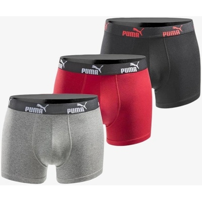 PUMA 3-Packs Boxer Shorts Black/Red