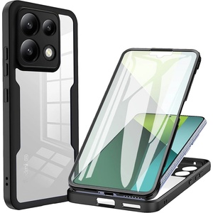Techsuit Калъф за Xiaomi Redmi Note 13 Pro 5G / Poco X6 + Cover - ColorVerse 360 Series - Черен