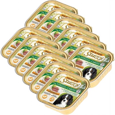 Stuzzy Mister Adult Dog telecí a mrkev 12 x 150 g