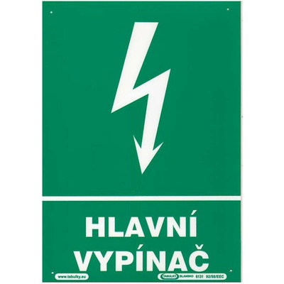 tabulka - HLAVNÍ VYPÍNAČ 210x297mm (A4) PH